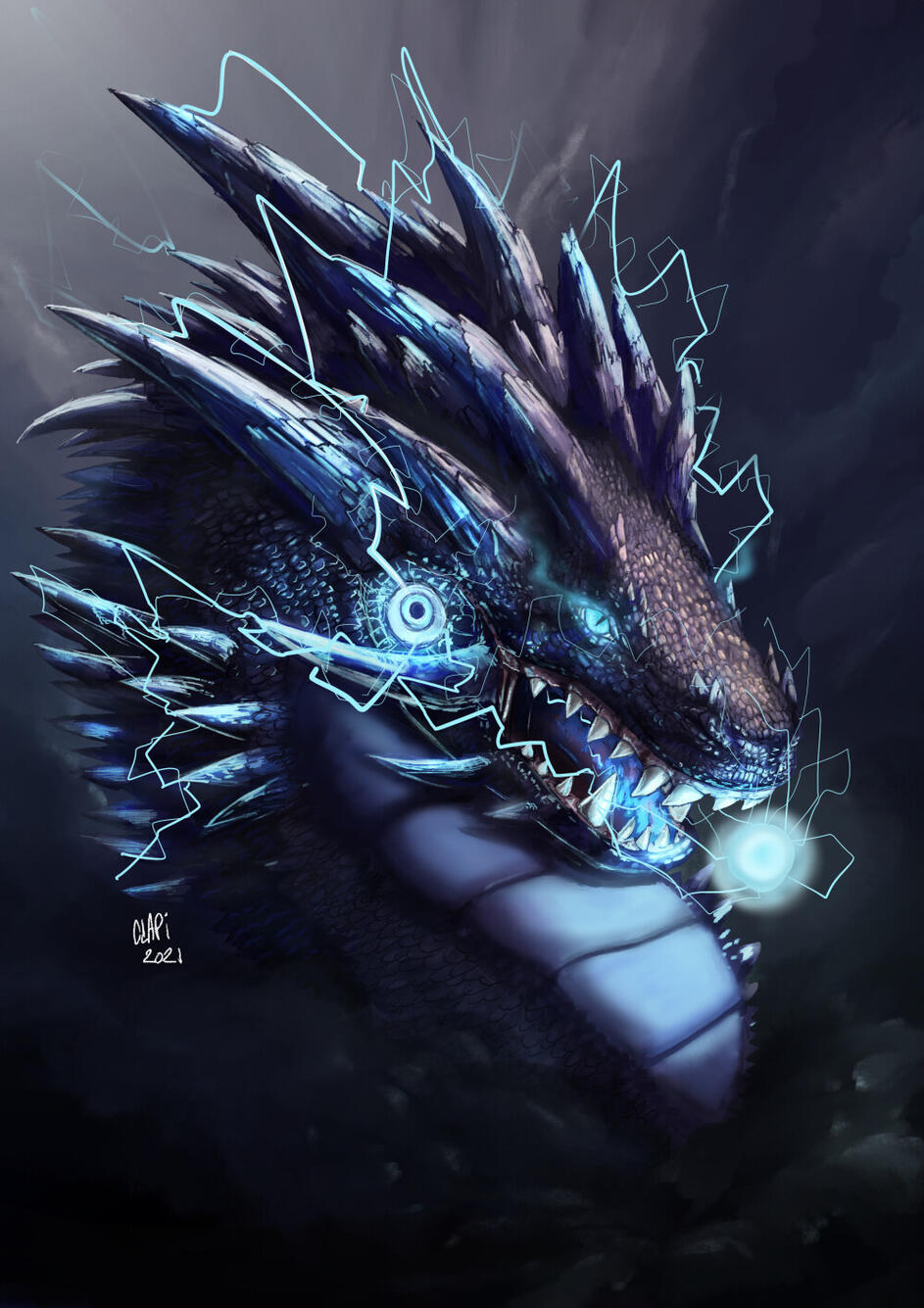 Quand un petit croquis de dragon se transforme en digital painting